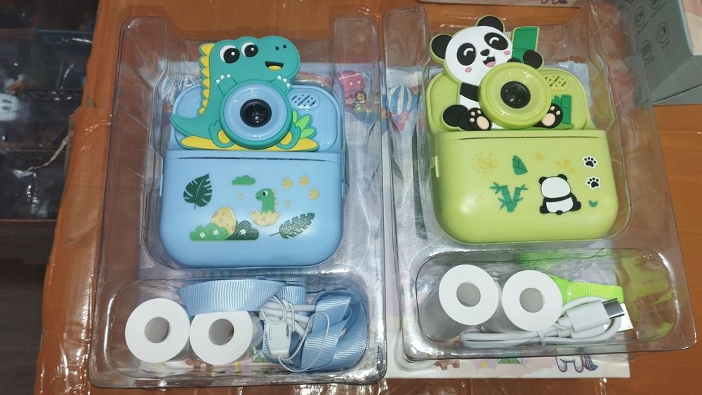 Дитячий фотоапарат з миттєвим друком, з милими звірюшками
