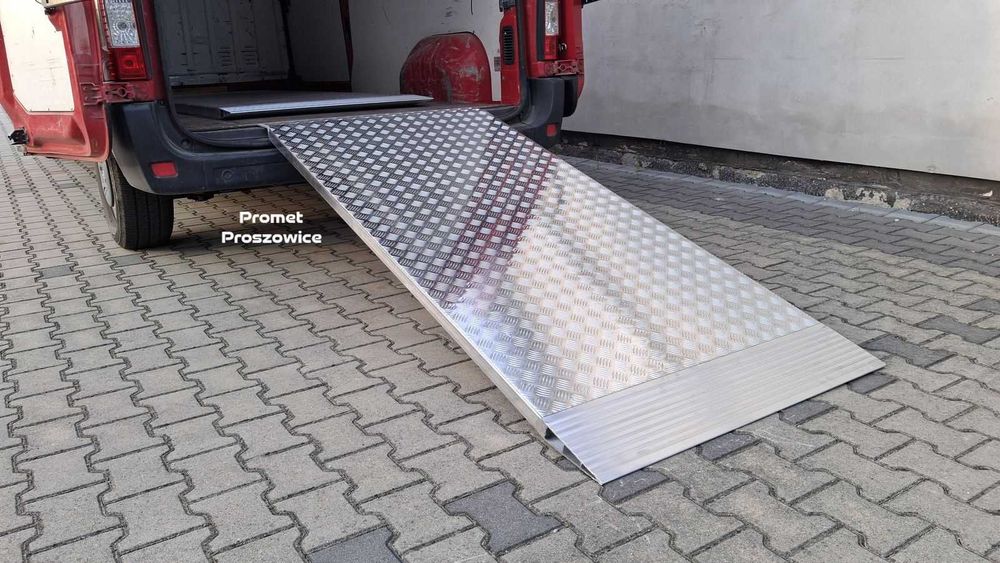 Rampa Aluminiowa 225cm x 100cm mocna - Najazd Podjazd Platforma
