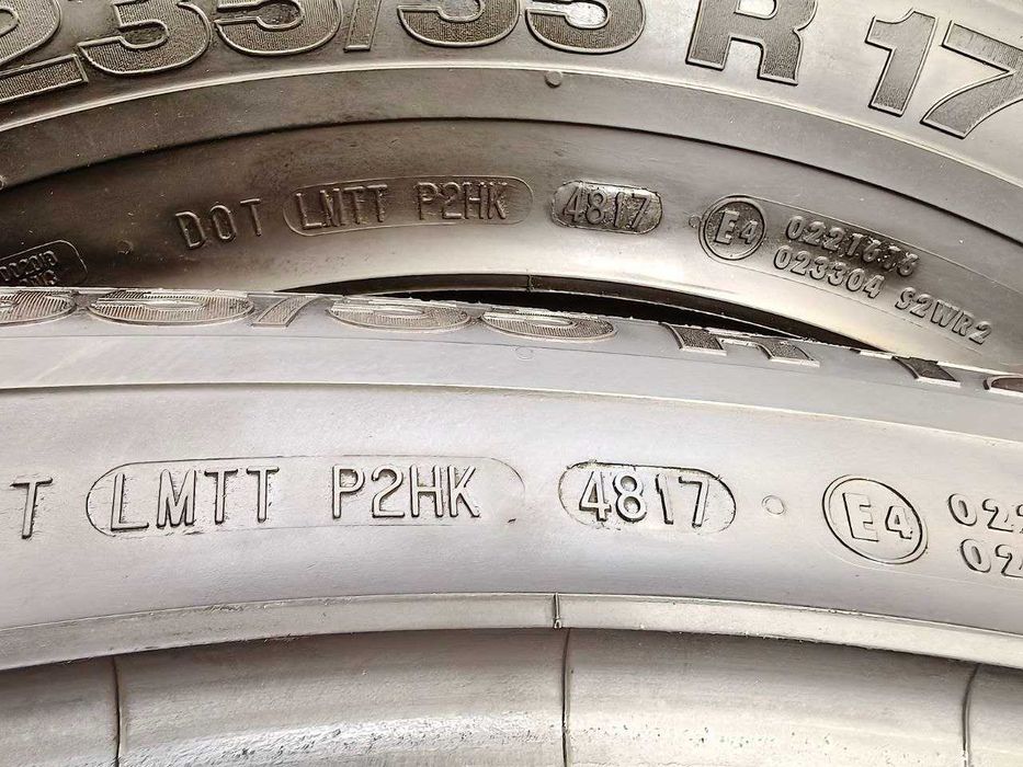 Continental Sport Contact 2 235/55r17 made in Germany 2шт, 17год, 7мм, ЛЕТО. Привезены из Германии