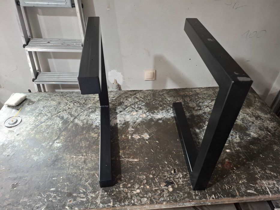 NOGI METALOWE DO STOŁU TYP C LOFT  2 szt. Malowane proszkowo Solidne