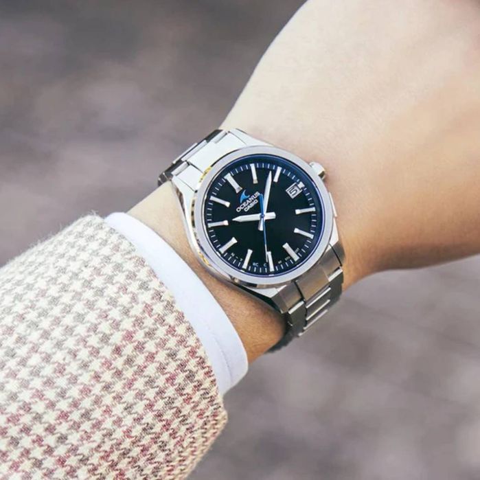 *NOVO* Casio Oceanus OCW-T200S-1AJF JDM (41.4mm/ 100M WR vídeo safira