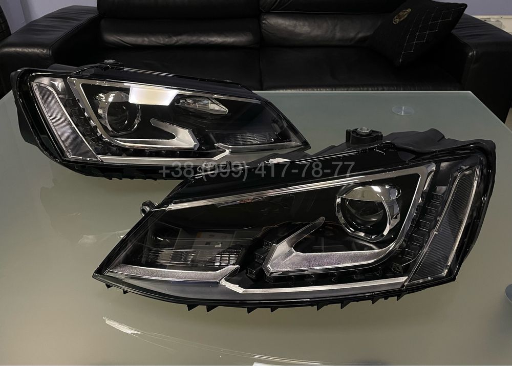 Фары фара оптика Full LED Volkswagen VW Jetta 6 Джетта VI: 550 ...