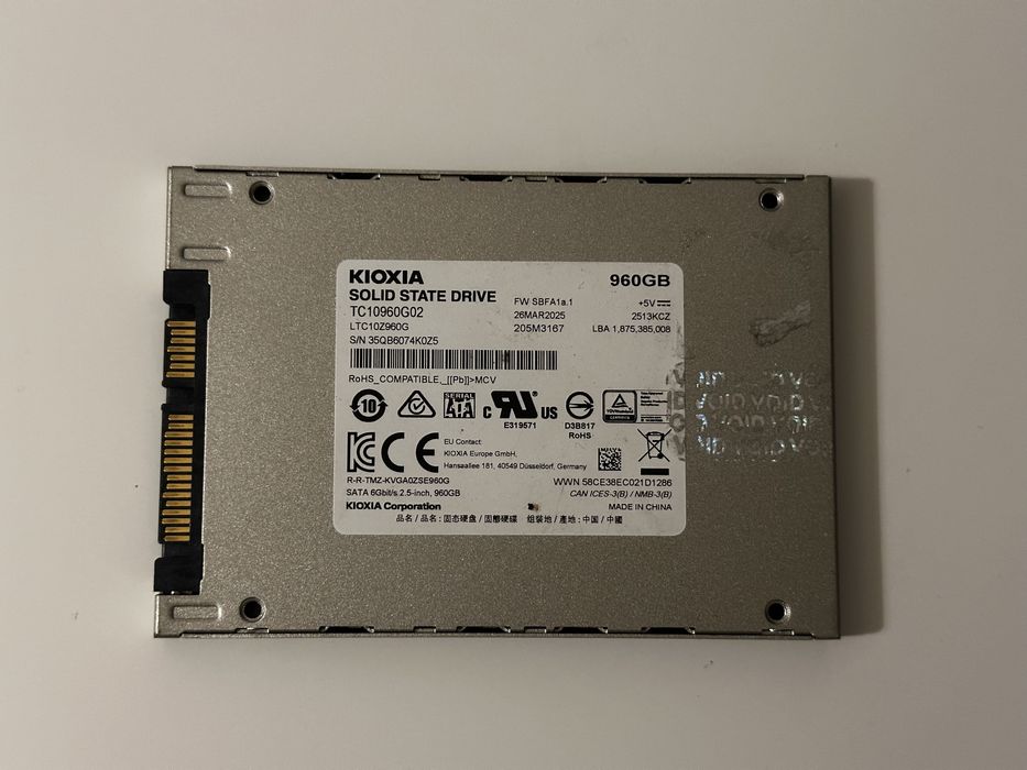 SSD SATA Kioxia Exceria 960GB