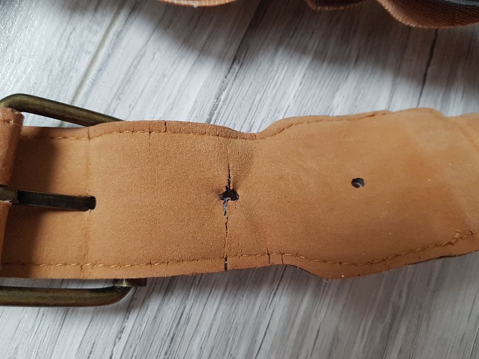 Pleciony brązowy pasek warstwowy Stradivarius