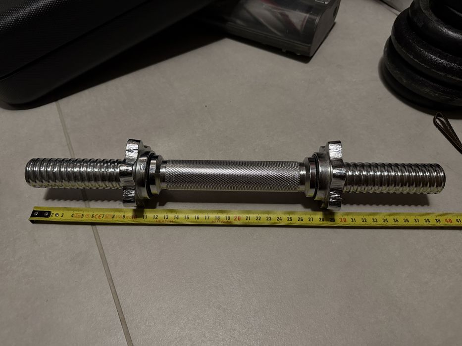 Gryf gwintowany do hantli 38 cm / 30 mm