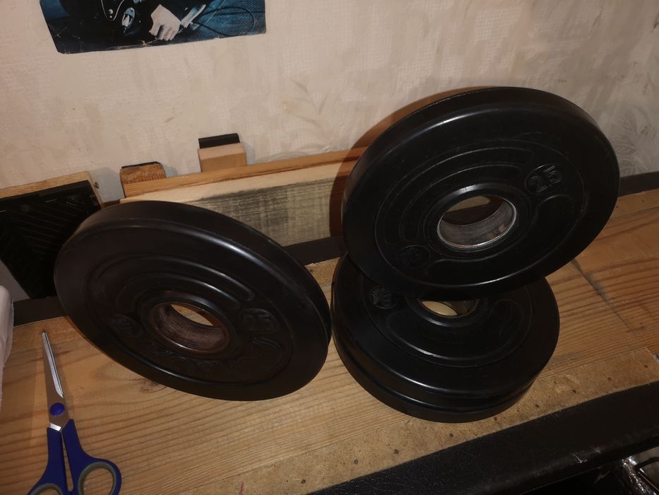 Блины диски обрезиненные олимпийские  1000 гр.