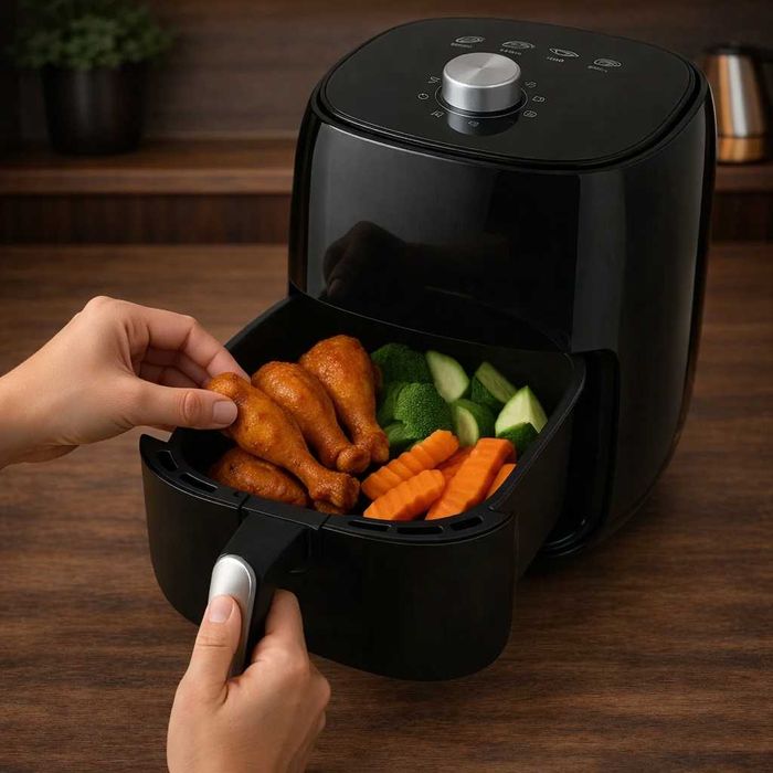 Аерогриль фритюрниця аэрогриль фритюрница Crownberg CB-5540 2л 1400Вт