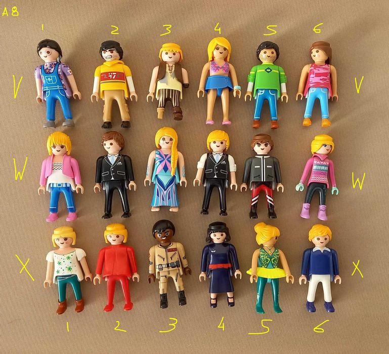 playmobil 128 figuras variadas - adultos