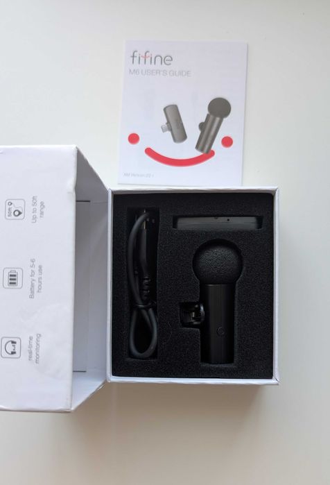 Мікрофон петличний бездротовий Fifine M6