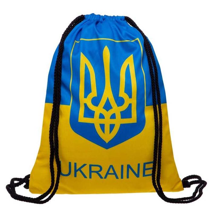 Рюкзак-мішок SP-Sport UKRAINE GA-4433-UKR (жовтий-блакитний)