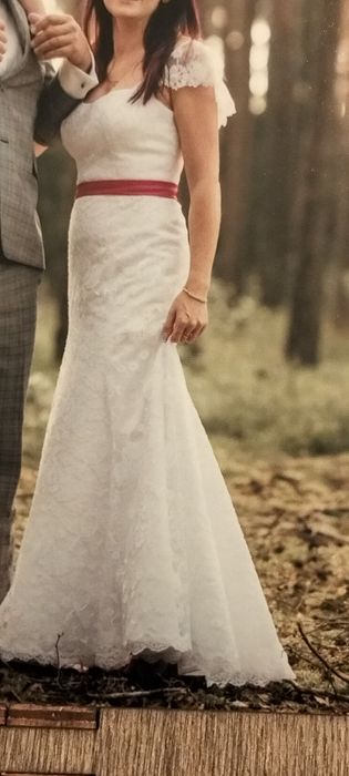 Przepiekna biała Suknia ślubna