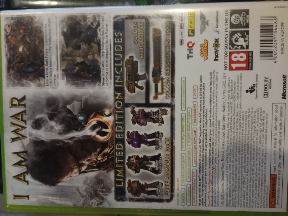 Xbox 360 Warhammer Space Marine
