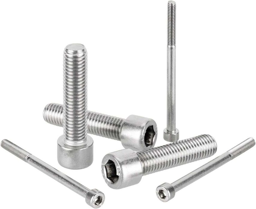 Śruby cylindryczne M10 x 25, 10 szt., DIN 912, imbusowe, A2 stal