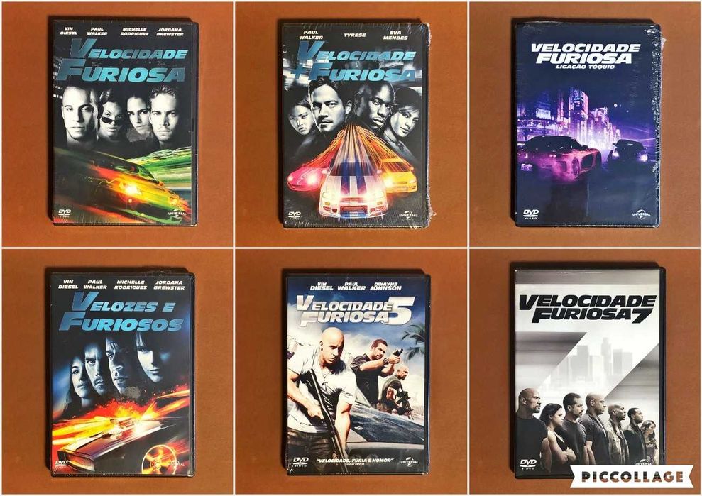 FILME DVD SELADO [8€ cada] Velocidade Furiosa Diesel Mendes Walker