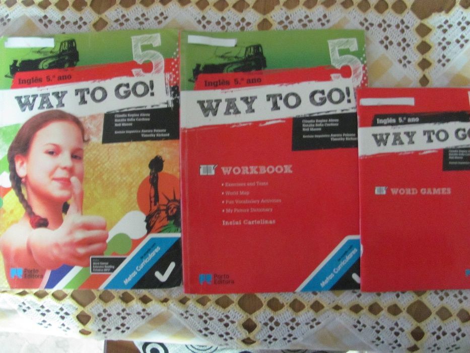 Manual"Way to go" + cadernos 5ºano