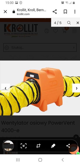 Wentylator osiowy PowerVent 3000-e