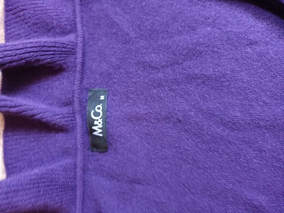 Fioletowy damski sweterek M&Co