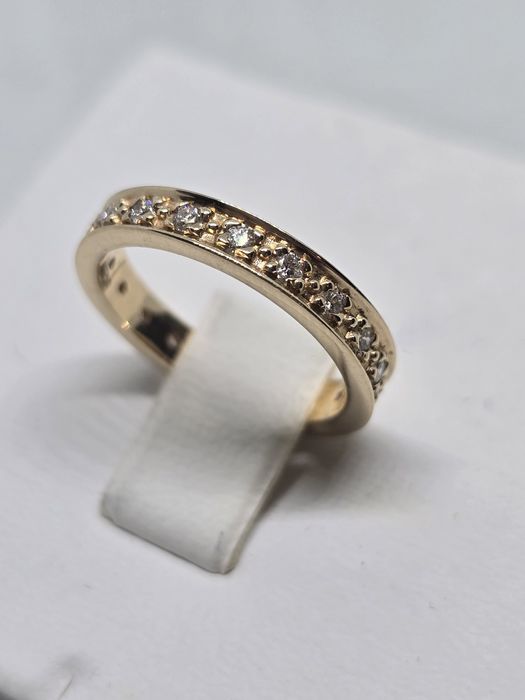 Золоте кільце 0.50 ct діаманти Tiffany