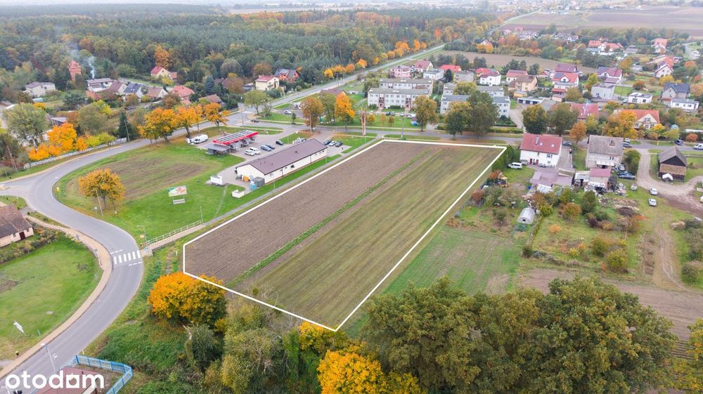 Działka 7322 m² Skokowa, gm. Prusice pod usługi, handel, gastronomię - Widok 2