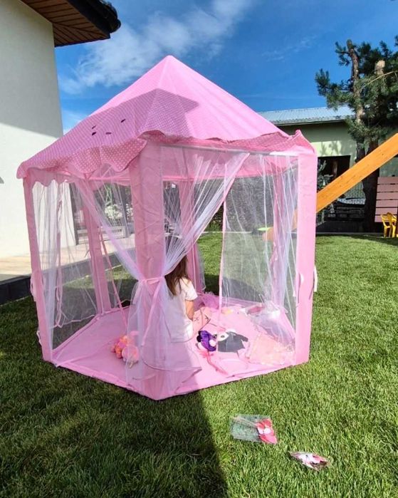 Namiot dla dzieci zamek pałac różowy NOWY duży domek