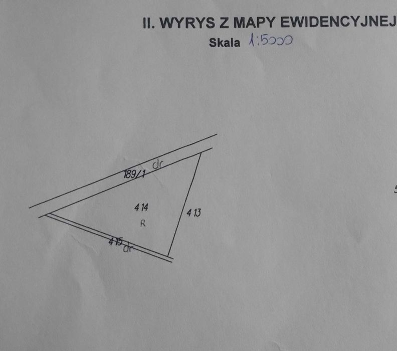 Działka rolna 1.1800 ha miejscowość, Góry, gmina Michałów