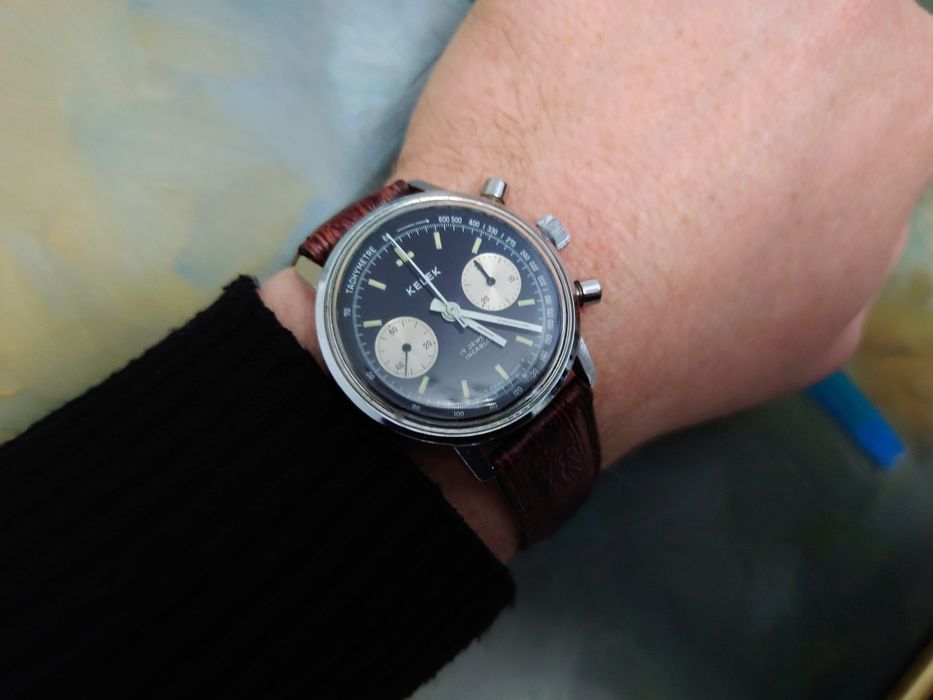 Kelek Chronograph z lat 70. Piękny stan.