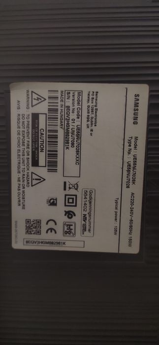 Smart TV Samsung 55" 4K UHD (UE55NU7026) – Excelente Estado
