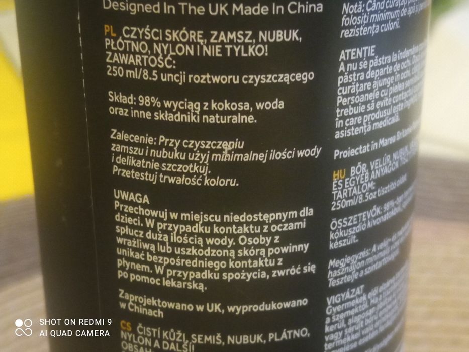 Pianka do butów     .