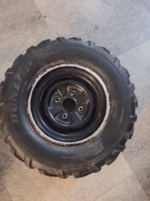 Opony i felgi Dunlop. Suzuki kingquad 700