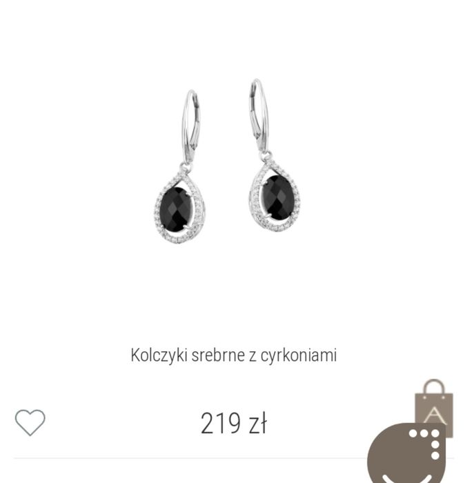 Nowe kolczyki Apart srebro i cyrkonie