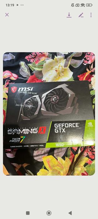 Karta graficzna MSI NVIDIA GeForce gtx 1650, gaming x DRR6 4GB