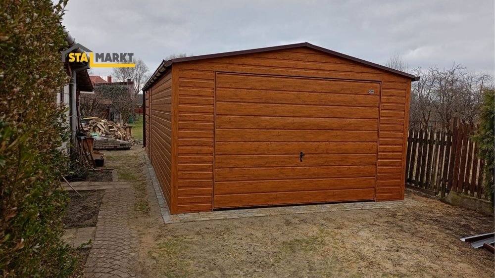 Nowy garaż blaszany 5x6m – producent, montaż GRATIS! Dębica