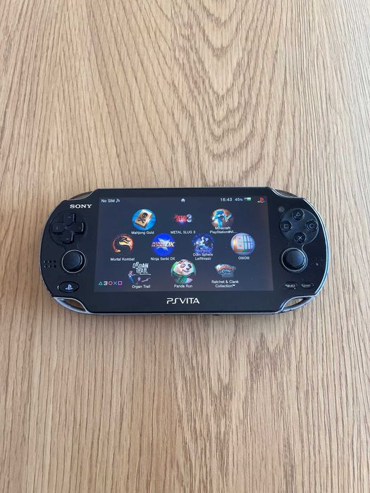 Sony PlayStation Vita Oled 1100 3G Preta com 50+ Jogos