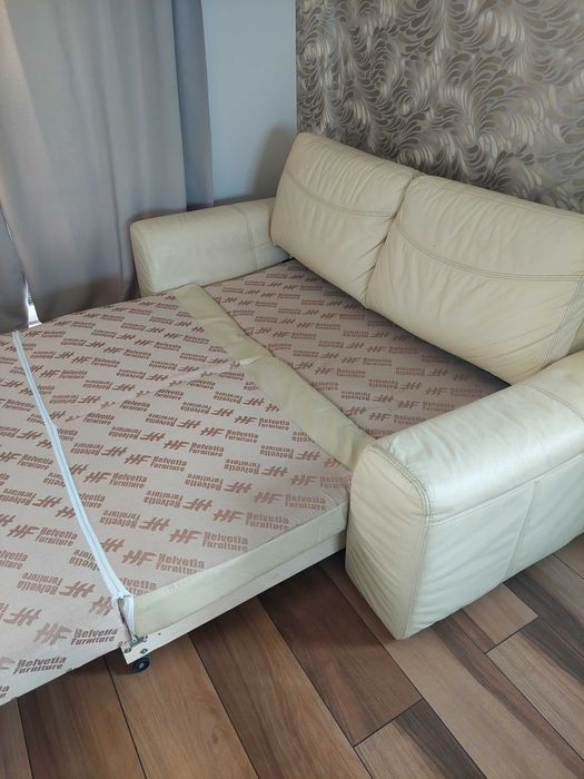 Sofa i fotel skóra naturalna Helvetia cena do negocjacji