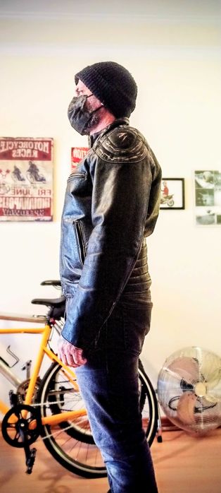 Casaco Homem, Pele Búfalo M c/novo