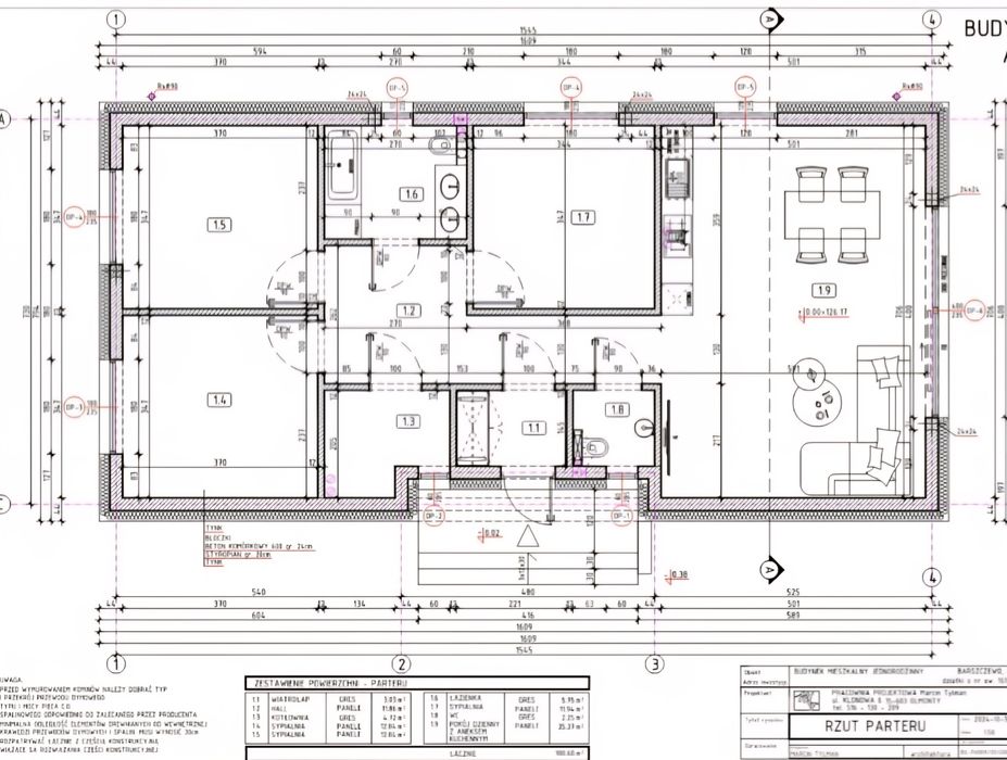 Parterowy dom z DACHEM PŁASKIM w stanie  deweloperskim