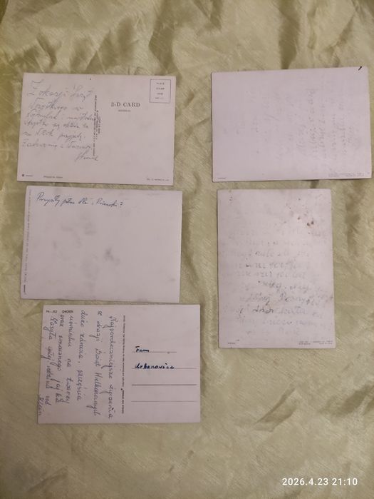 Stare pocztówki 3D seria przyroda