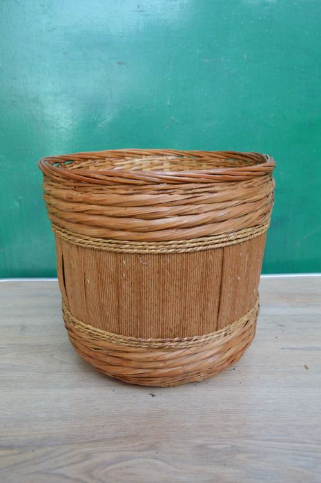 oslona doniczka donica wiklinowa ozdobny wiklinowy kosz  22x24