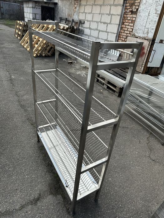 Стелаж сушильний для посуду нержавійка