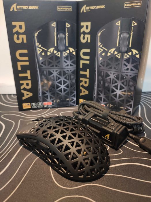 Attack Shark R5 Ultra НОВА Ігрова карбонова мишка Сенсор 3950MAX: 2 450 ...