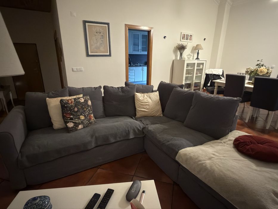 Sofa em canto e chaise long