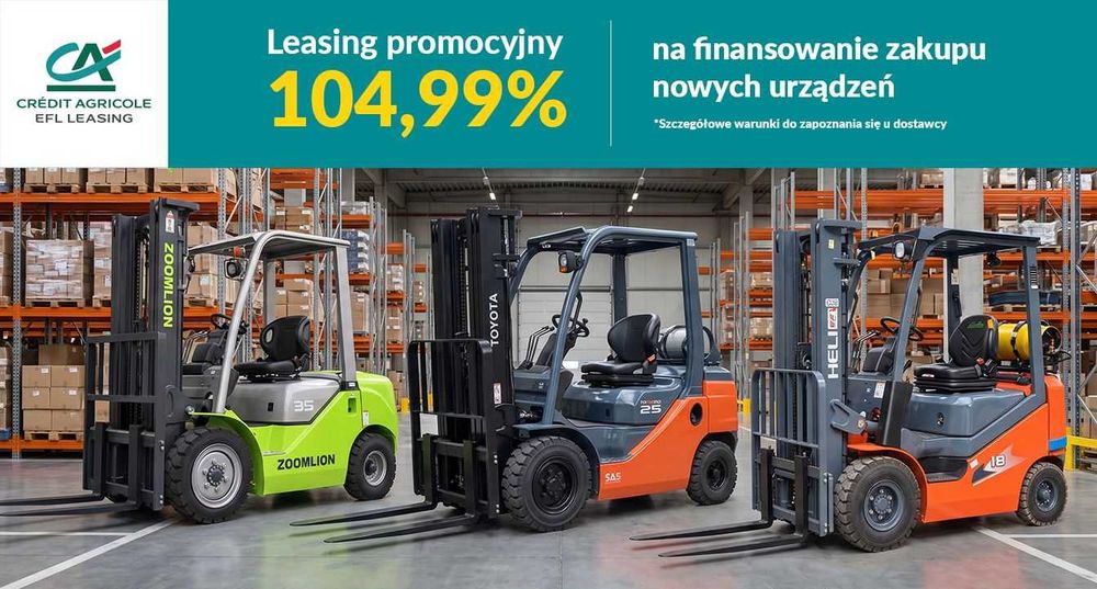 Wózek widłowy elektryczny Zoomlion FB35, 3,5t, Triplex 4,8m, 80V/460Ah