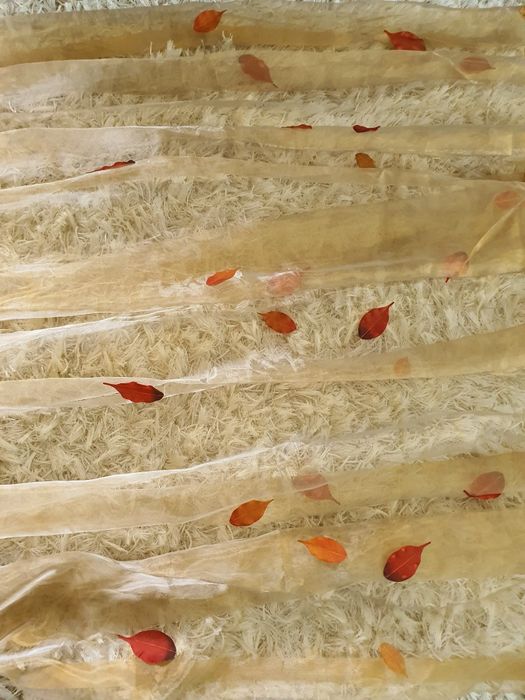 Cortinados em organza feitos à mão