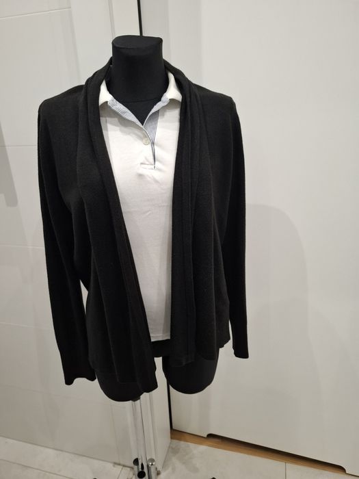 Czarny sweter kardigan M&S L