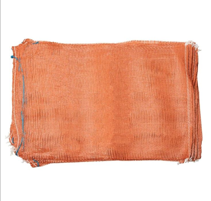 Worki siatkowe pomarańczowe oraz białe