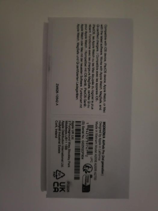 Air Pods Pro 2 gwarancji do 2027