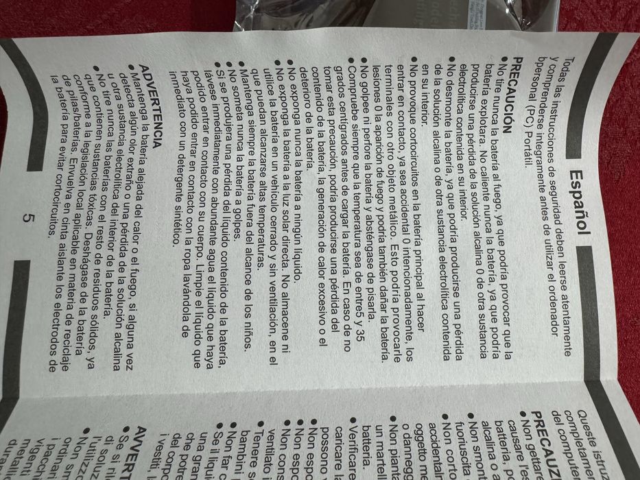 Bataria para portatil