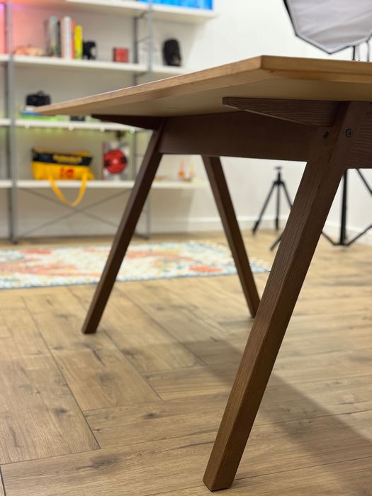 Stół Ikea z krzesłami vintage