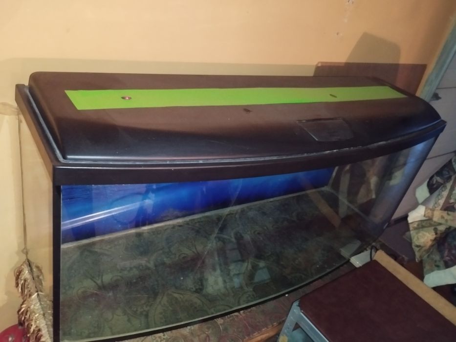Аквариум 400л, 150×60×40 овальный фасад.