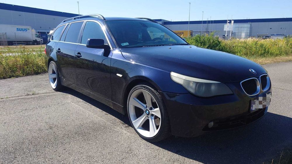 BMW 535D, 2006r, 435KM/804Nm, turbo hybryda, 8HP, 10,5' tył, 9,5' przód